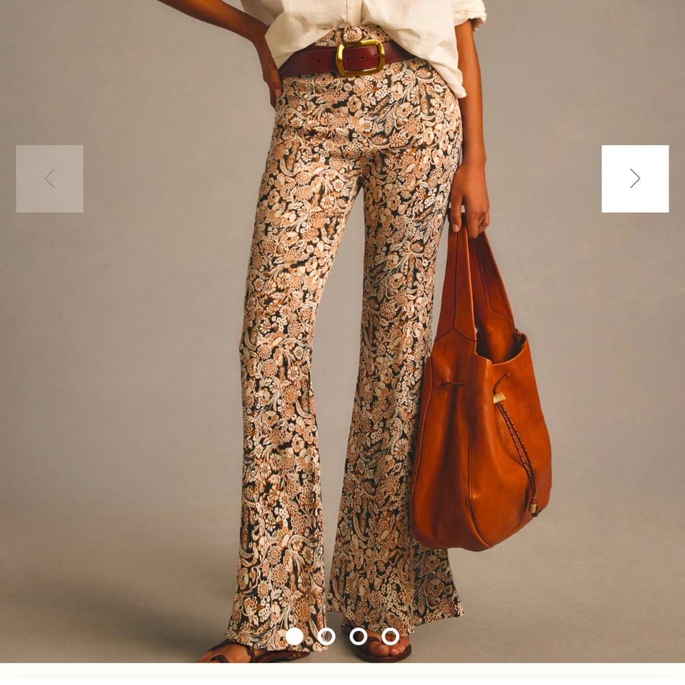 Anthropologie NWT Sz 14 Satin Flare pants; top rated (please see reviews above)